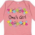 thumbnail image 4 of Inktastic Omas Girl- Bright Flowers Girls Long Sleeve Baby Bodysuit, 4 of 5