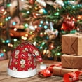thumbnail image 6 of Haiem cute Christmas Moose Pattern Santa Hat Confortable Velvet Christmas Hat for Christmas Party Favors Fit for Adults Men Women, 6 of 6