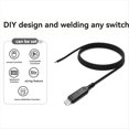 thumbnail image 5 of Cable Conector de Cargador de Fuente de AlimentacióN con Conector Macho y Hembra USB Tipo C, Cable de ReparacióN, Cable Tipo Soldadura, Cable de 2 NúCleos, 5 of 5