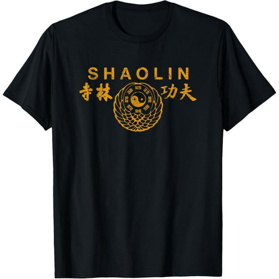 Shaolin Kung Fu Chinese Martial Arts T-Shirt men and women can wear, black, white, gifts