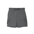 thumbnail image 4 of Domuza Boys Cargo Shorts Lightweight Elastic Waist Short Uniform Pants Playwear Workout Clothes with Multi Pockets 2026 Gray 140, 4 of 6