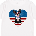 thumbnail image 4 of Inktastic Boston Terrier Dog US Flag July 4th Boys or Girls Long Sleeve Toddler T-Shirt, 4 of 5