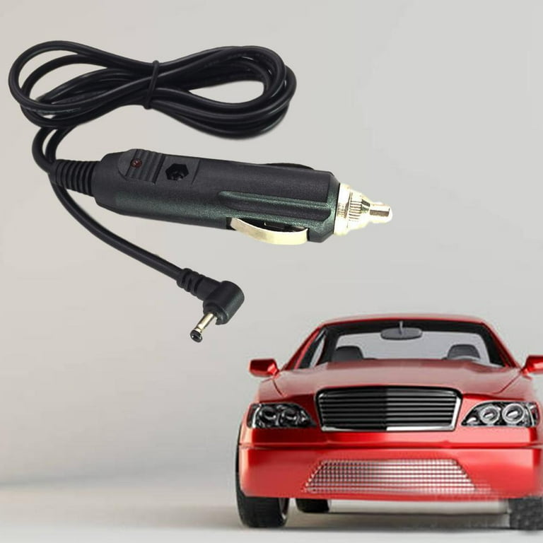 Max Choice 12V DC Cigarette Lighter Adapter, 1.5m Spring Wire, 3A Current, Male Elbow Connector