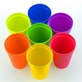 thumbnail image 4 of NAOJIE Kids Cups,Plastic Cups Reusable,Juice Cups,Plastic Cups,Stackable Cups,Rainbow Children'S Drinking Cups Can Be Stacked,A Set of Seven Cups Plus A Storage Box, 4 of 7