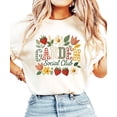 thumbnail image 2 of Ink Printed Image NOT a Fabric Patch - Garden Social Club Shirt for Women Ivory Shirt Adult 2X-Large, 2 of 7