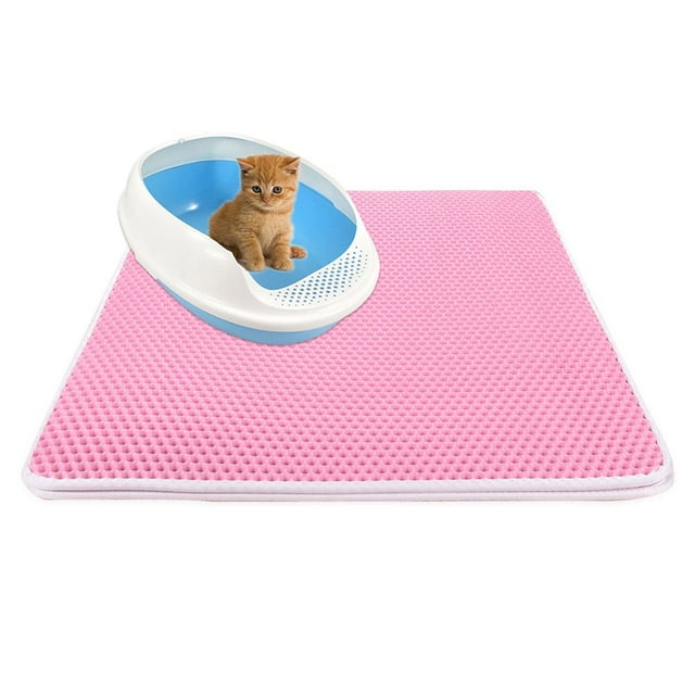 Dual Layer Waterproof Honeycomb Non-Slip Cat Litter Mat Floor Pad?Pet Supply