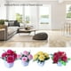 thumbnail image 4 of Cateissary Exquisita planta en maceta hecha a mano, bajo mantenimiento, no tóxica, duradera, flor artificial, bonsái, jardín, casa falsa para Decoración Rojo, 4 of 6
