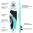 thumbnail image 4 of awesafe Inflatable Stand Up Paddle Board with Premium SUP/ISUP Accessories Including Backpack, Bottom Fin for Paddling, Paddle, Non-Slip Deck, Hand Pump, Leash, 4 of 7