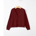 thumbnail image 6 of Minimalists Long Sleeve Button Down Knit Sweater Womens Lightweight Stretch Fabric Easy Layering Oversized Cardigan Coat, 6 of 9