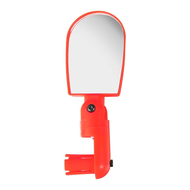 EeaseCA 360° Bike Handlebar Mirror Super Clear Blast-Resistant Lightweight Wide Angle Fully Adjustable Cycle Mirror (Red)