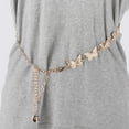 thumbnail image 2 of Unique Bargains 1 Pc Waist Chain Butterfly Design Adjustable Waist Cord for Women Gold Tone, 2 of 6