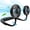 Black*1, variant on Portable Hanging Neck Sports Fan, Hands Free Personal Wearable Fan-USB Rechargeable Headphone Neckband Fan, 3 Speeds, 2000mAh, 360 Degree Free Rotation Fit for Outdoor Office and Kitchen