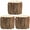 As Shown, variant on Howish wood vase Wooden Flower Pot 3pcs Bark Bucket Planter Rustic Flower Planter(3.54"X3.54"X3.15")