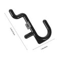 thumbnail image 6 of 60PCS Pegboard Hooks - for Peg Board Tool Organizer Peg Hook Accessories Pegboard Spacers DIY Craft Hooks Black, 6 of 6