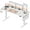 White, variant on Furologee Electric Standing Desk, Sit to Stand Up Computer Desk with Storage Bag, Height Adjustable, Memory Presets for Home Office Gaming Workstations, 63 inch Study Table, White