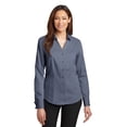 thumbnail image 1 of Red House - Camisa Oxford Pinpoint para mujer con puños franceses, sin planchado, 3XL, azul marino vintage casa Roja RH63, 1 of 1