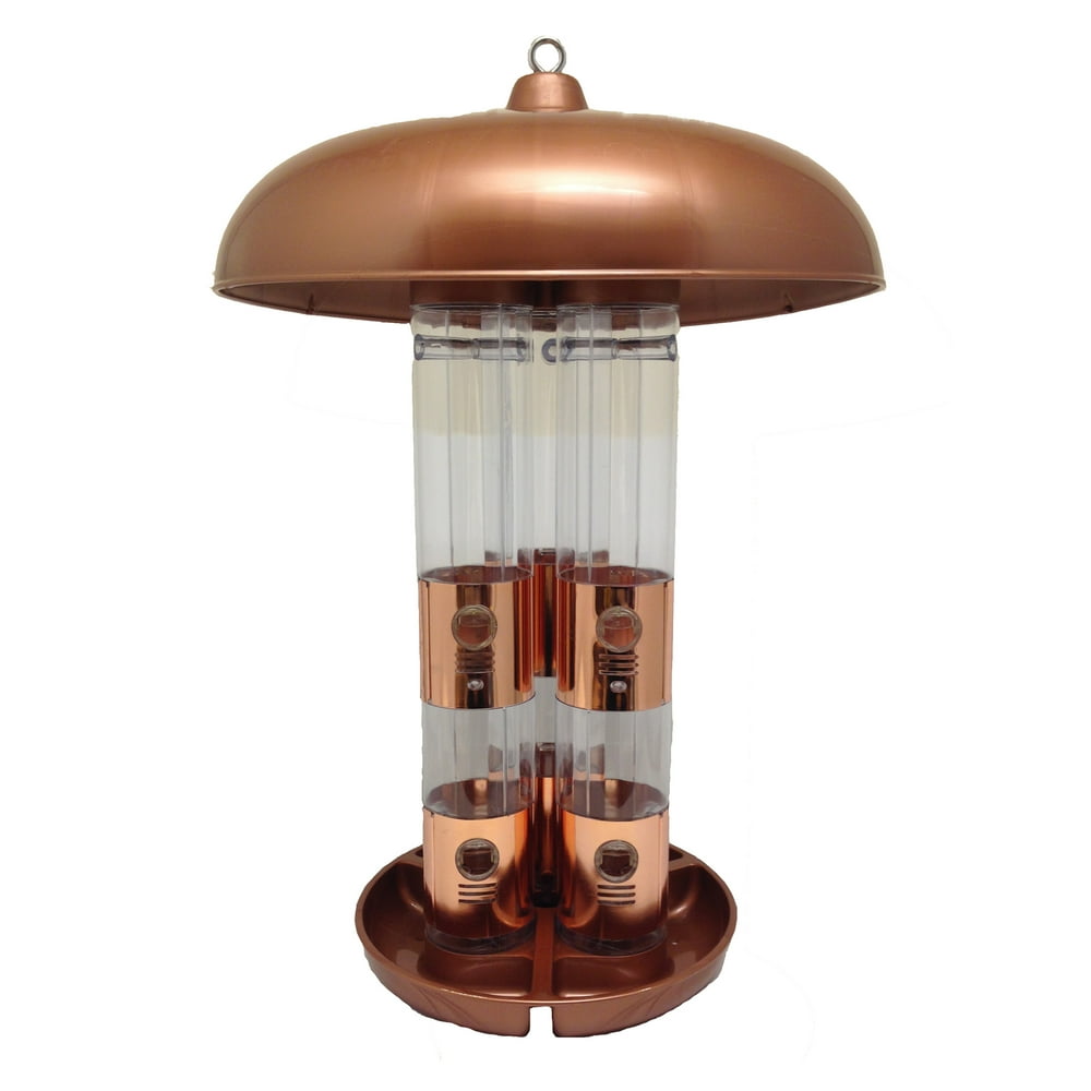 PerkyPet 10 lb Copper Finish Triple Tube Bird Feeder