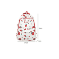 thumbnail image 2 of Mochila De Gran Capacidad Con Estampado De Fresas Xtellar blanco, 2 of 3