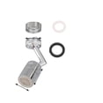 thumbnail image 1 of Faucet Aerator,720° Rotatable Splash Filter Kitchen Coper Faucet Sprayer Head Flexible Bathroom Tap Extender Adapter Foam Nozzle ,Water Saving, 1 of 8
