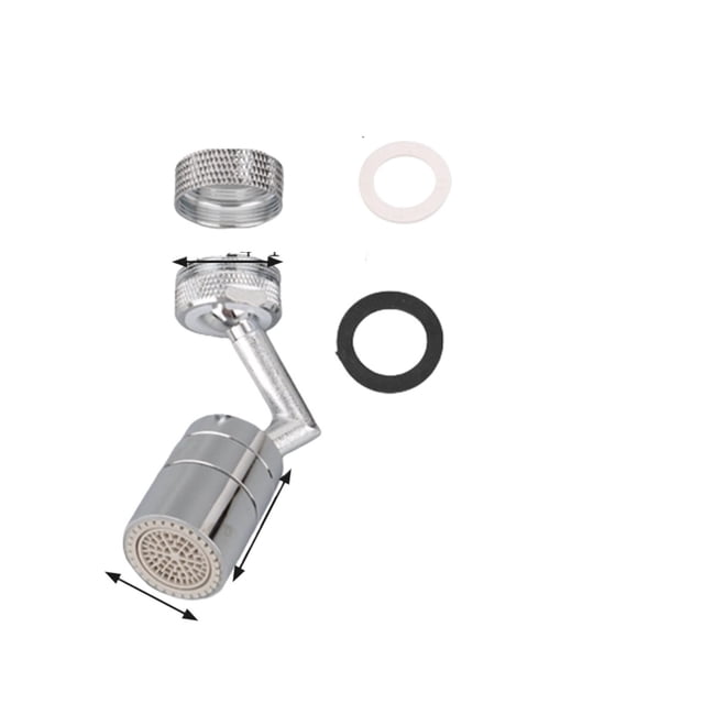 Faucet Aerator,720° Rotatable Splash Filter Kitchen Coper Faucet Sprayer Head Flexible Bathroom Tap Extender Adapter Foam Nozzle ,Water Saving