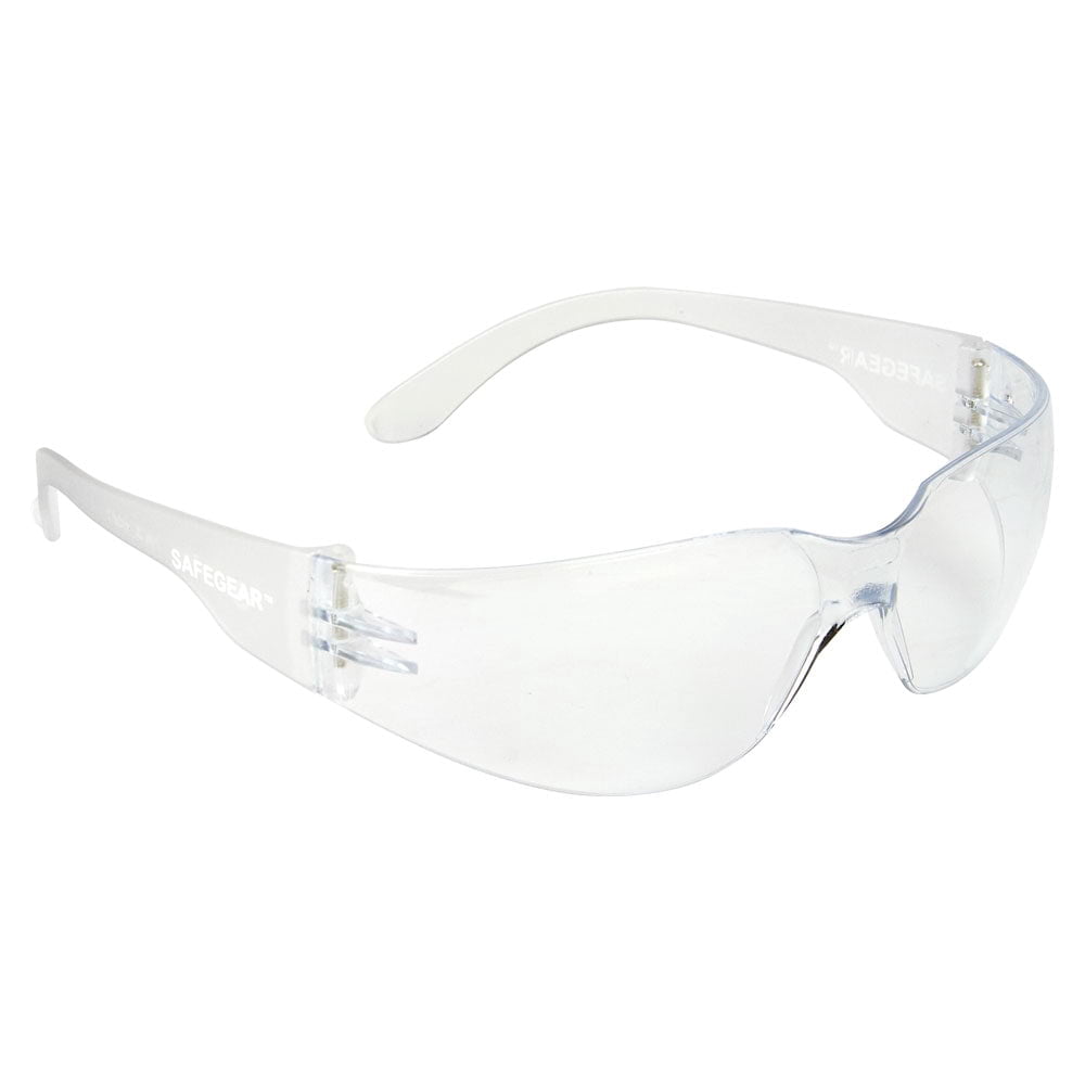 SAFEGEAR Clear Safety Glasses 12-pk. - Scratch Resistant Safety Glasses for Men & Women - ANSI Z87.1 Compliant, UV Protection, Lightweight