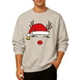 thumbnail image 4 of Men's Christmas Sweaters - Funny Christmas Sweaters for Men - Fun Holiday Pullovers,Beige,S, 4 of 6