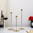 thumbnail image 1 of Candelabro dorado galvanizado para bodas, accesorios románticos para cenas a la luz de las velas, decoración de bodas, decoración de mesa, 1 of 4
