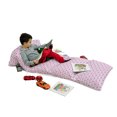 thumbnail image 3 of Owls Floor Pillow Lounger Cover, Sleeping Owls in Diamond Pattern Half-Moon Stars Clouds Night Time Goodnight Art, Nap Mat Printed Fabric Case for 5 Pillows, 88" x 36", Pink Lavender, by Ambesonne, 3 of 5
