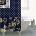 thumbnail image 4 of Pioneer Flower Floral Print Pattern Shower Curtain 36"x72" ,Bathroom Decorative Shower Curtains Set with 12 Hooks,Modern Waterproof Washable Shower Curtain, 4 of 6