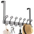 thumbnail image 5 of Door Hanger Bracket, Heavy Duty Over The Door Rack, Bracket With Rounded Top For Living Room, Bathroom, Bedroom, Kitchen Hanger Clothes, Towels, Hats, Coats, 5 of 9