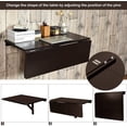 thumbnail image 4 of Giantex Folding Table Laptop Desk, Space Saving Hanging Table for Study, Bedroom, Bathroom or Balcony, 4 of 7