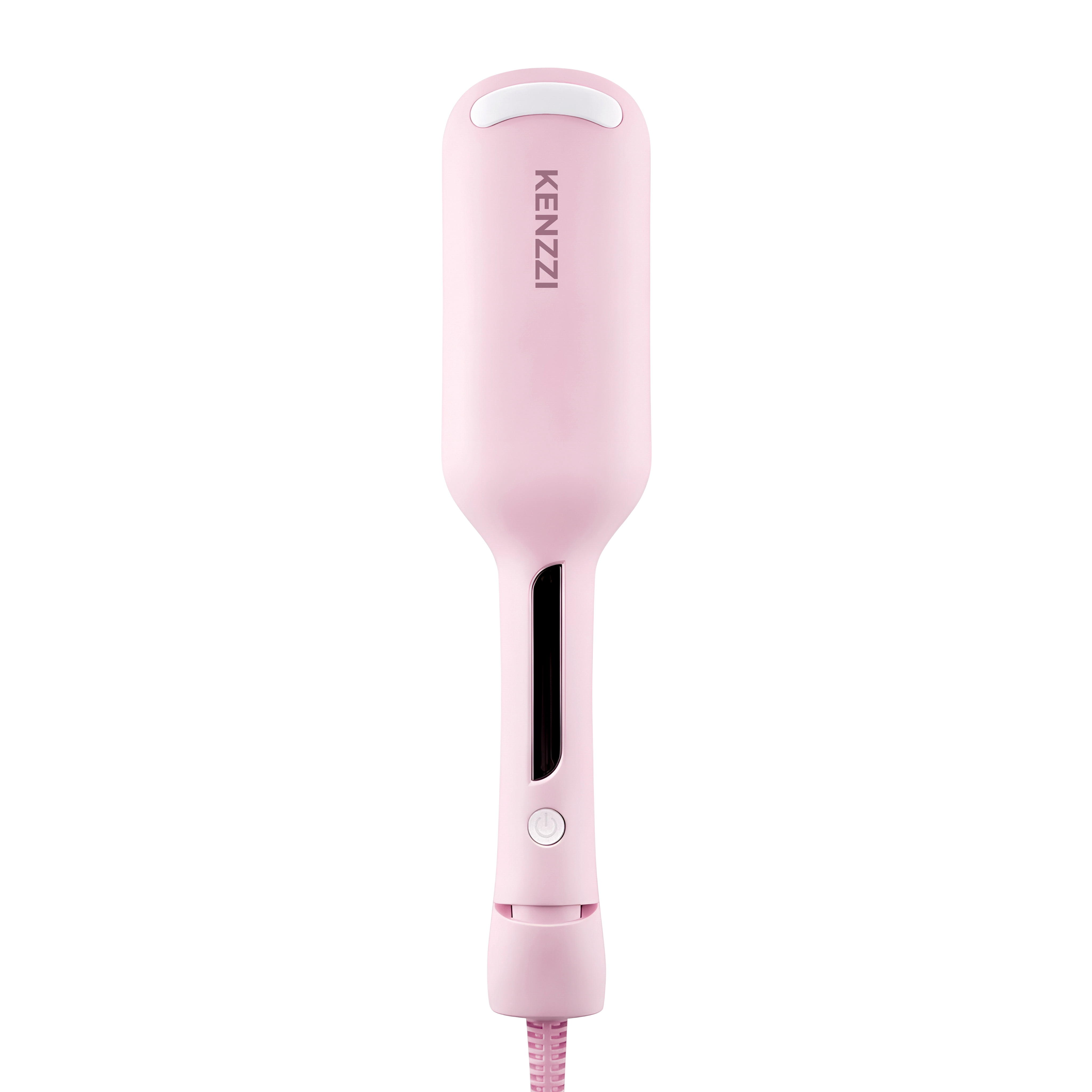 KENZZI Wave Styler 2-Barrel Hair Waver, 1.25 in, 6 Heat Settings, Pink