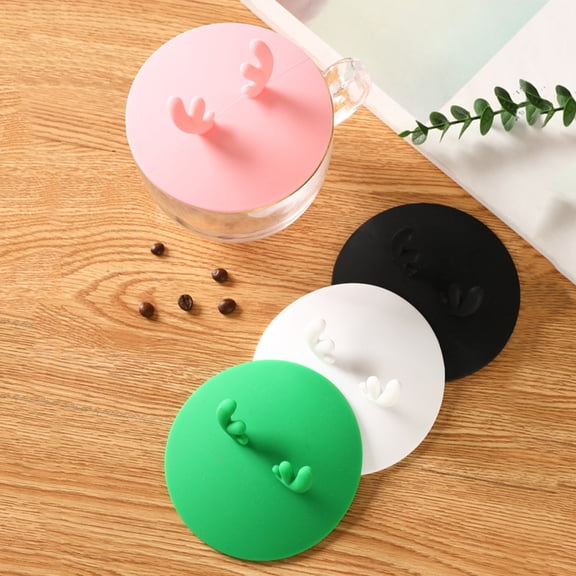 SEWCHICS Anti-Leak Silicone Mug Lids Assorted Colors Sealing Performance 2Pcs