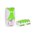 thumbnail image 1 of Justharion Automatic Toothpaste Dispenser Washable Self-adhesive Solid Color Bathroom Toilet Toothbrush Holder Accessories Green 1Set, 1 of 6