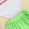 thumbnail image 4 of Ropa NavideñA Para NiñAs Pantalones De Manga Larga Impresos Con Letras Y Faldas Cortas EláSticas, 4 of 4