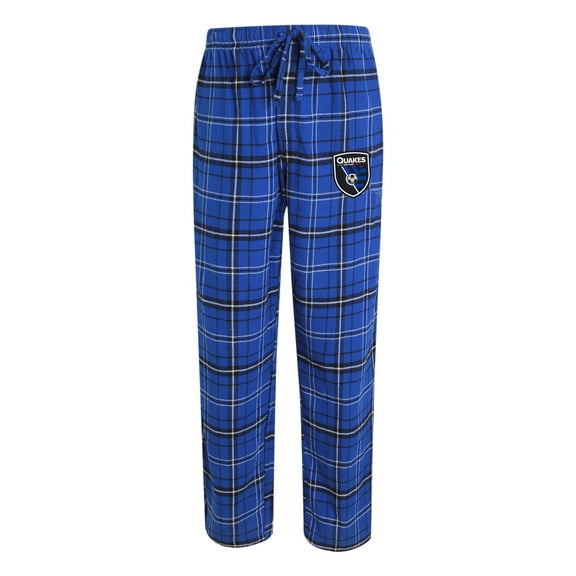 Men's Concepts Sport Royal/Black San Jose Earthquakes Ultimate Flannel Sleep Pants