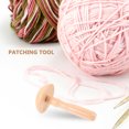 thumbnail image 3 of DEEPCRAFF Chocolate Color Darning Mushroom Tool Versatile Wooden Patching Accessory, 3 of 7