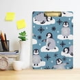 thumbnail image 6 of Coolnut Snowflake Penguin Clipboard, Acrylic Standard A4 Letter Size Clip Board with Low Profile Clip for Office, Classroom, Doctor, Nurse and Teacher, 12.5"x9", 6 of 7