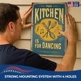 thumbnail image 4 of This Kitchen is for Da Metal Poster by DC | Vintage Tin Sign Wall Art for Indoor Use | 12x18" Rust-Free Aluminum Decor for Kitchen | UV Protected & Weatherproof Print | Made in USA, 4 of 7