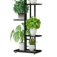 thumbnail image 3 of 6 Tier Display Shelf Flower Pots Rack Plant Stand Storage Shelving for Potted Plants Adjustable Feet Space Saver with Minimalist Design, 3 of 6