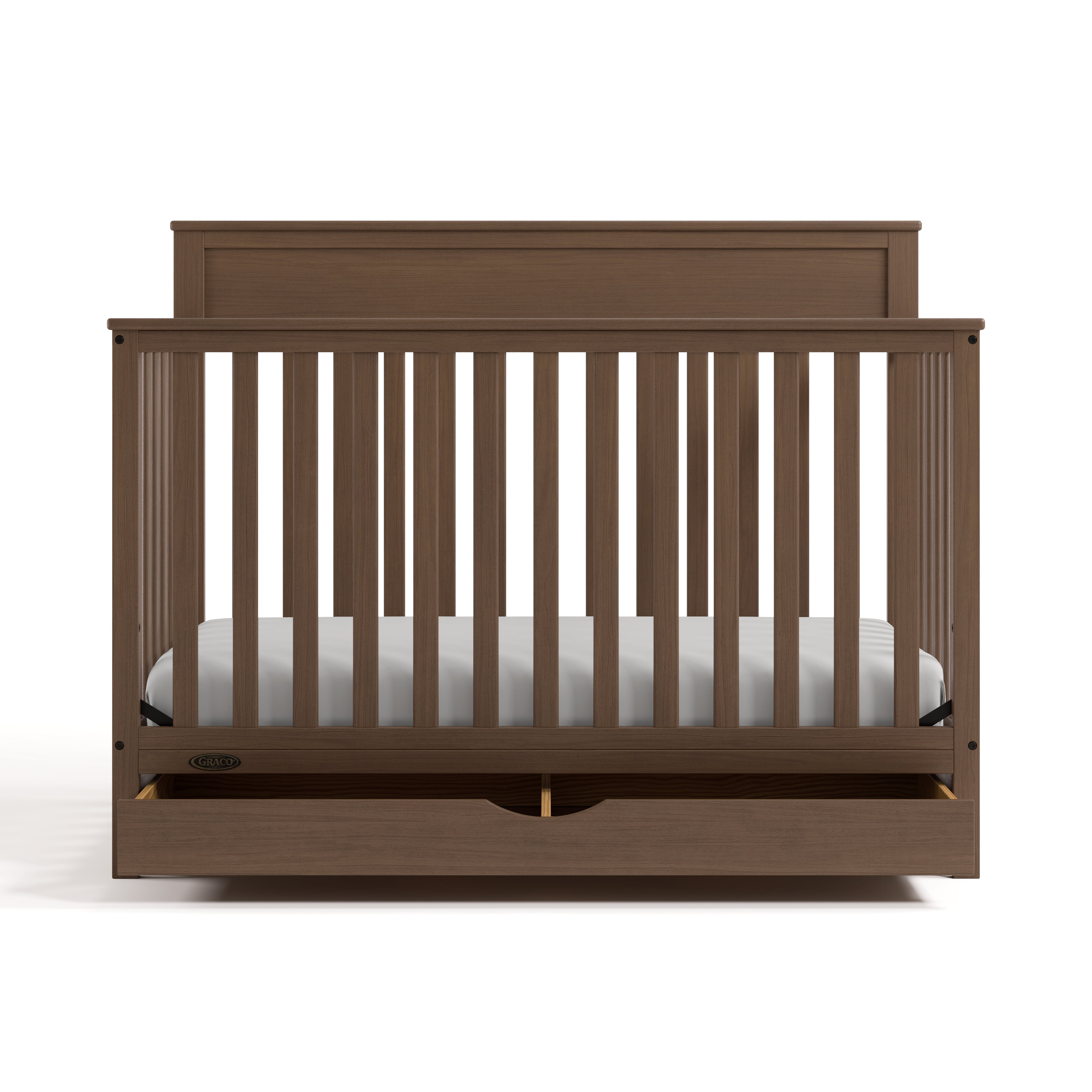 Graco Shiloh Convertible Baby Crib with Drawer, Hazelnut