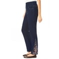 thumbnail image 3 of Woman Within Plus Size Flex Pull-On Straight-Leg Gap-Free Stretch Denim Jeans, 3 of 6