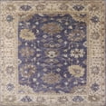 thumbnail image 1 of Ahgly Company Indoor Square Mid-Century Modern Purple Oriental Area Rugs, 7' Square, 1 of 6