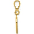 thumbnail image 3 of 14K Yellow Gold Textured Initial O Charm Made In United States c1449-o, 3 of 6