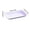 Purple, variant on HHJZPR Rectangular Wheat Straw Plates, 7.5" Lightweight Plastic Trays for BBQ, Fruits, Snacks & Serving