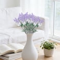 thumbnail image 4 of Artificial Lavender Flowers,10 Head Artificial Flower Bouquet Home Living Room/Dining Table Decor Wedding Photography Prop Flowers,Artificial Purple Lavender Spring Bush, for Indoor Use,White, 4 of 6