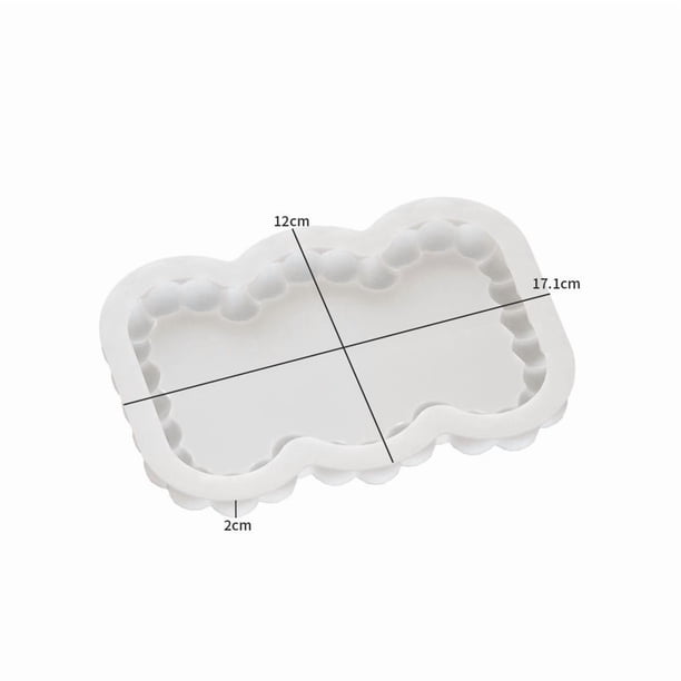 Molde geométrico de silicona for hacer posavasos - Molde creativo for posavasos de almacenamiento de pegamento