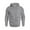 Gray, variant on Chiccall Mens Turtleneck Hoodies Casual Fleece Sweatshirt Solid Stylish Pullover Hoodie with Pockets