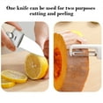 thumbnail image 7 of Daiosportswear Peeling Knife,Peeler,Plastic,7.2x2.1in,Stainless Steel Blade,2-in-1,Fruit Knife Set,Ergonomic Handle,Long-Lasting,Household/Outdoor/Travel,for Fruit/Vegetable Peeling/Cutting, 7 of 7