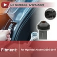 thumbnail image 2 of 1 Pc Tail Light Socket for Hyundai Accent 2005-2011 No.925013A000 Lamp Bulb Connector 2 Pin, 2 of 7